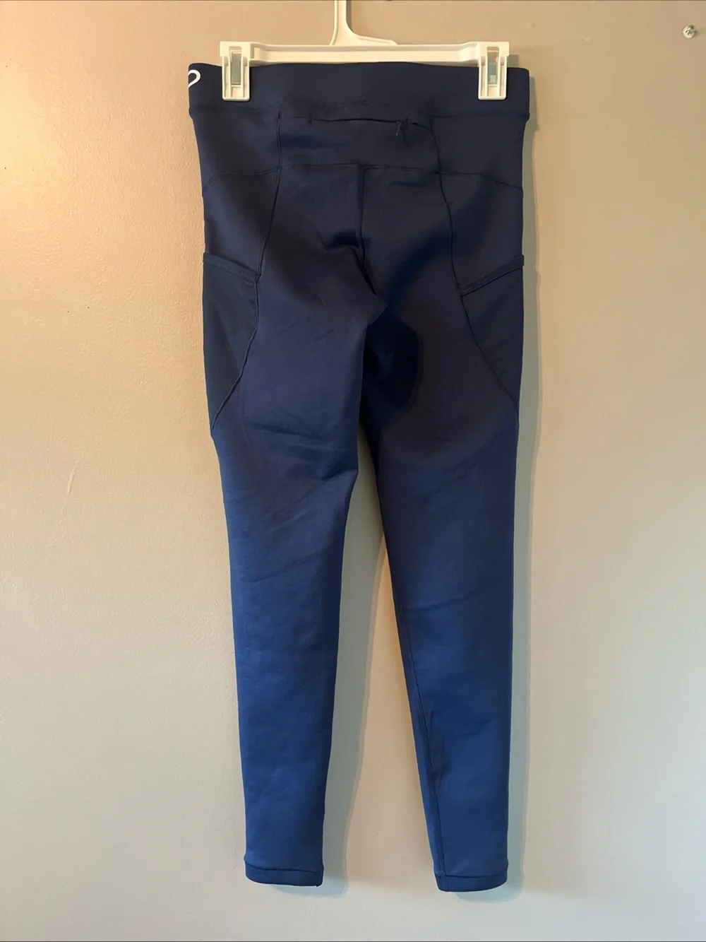 Women’s Nike Pro Therma Fit Navy Blue Stretch Compression Leggings Medium